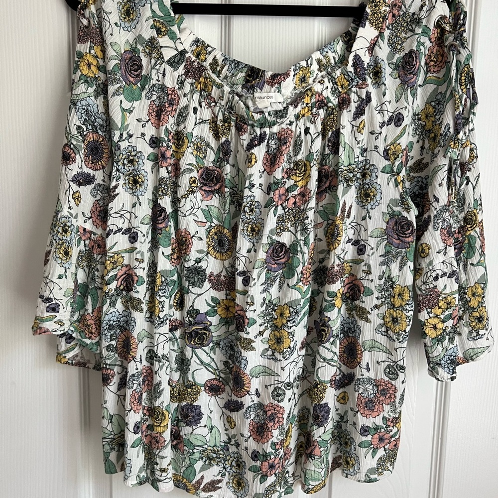 Maurices Multicolor Floral Blouse